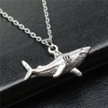 Shark Pendant Chain Necklace in Detailed Metal Finishes for Jewelry Making view 2