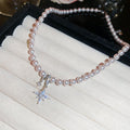 Pearl Star Pendant Necklaces Cluster Earrings Studs view 8