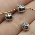 7x7x7mm 1.4g Zinc Alloy Carved Pattern Small Hole Spacer Beads for DIY Bracelet Necklace Making