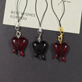 Dripping Heart Phone Strap Charms in Three Color and Metal Finishes view 5