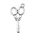 Scissors Pendant Charms in Two Antique Metal Finishes view 3