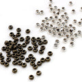 Small Round Metal Spacer Beads in Two Antique Finishes view 4