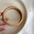 Acrylic and Rattan Weave Bangle Bracelets Mixed Styles view 6