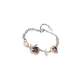 Peach Rabbit Charm Ring Necklace Bracelet and Earring Set view 5