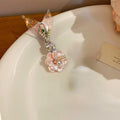 Flower Mermaid Tail Duckbill Hair Clips Pink Purple Single view 7