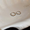 Silver Pearl Hoop