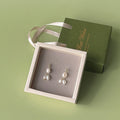 Green Best Wishes Handle Bag Cream Inner Jewelry Box view 4