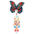 Red Ribbon Bow Butterfly Multicolor Tassel Hair Clips view 5