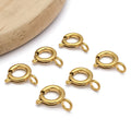 Gold-Tone Spring Clasp Jewelry Findings with 10 Listed Options view 8