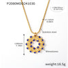 Gold Blue Donut