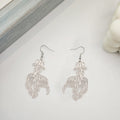 Four Color Hollow Goldfish Double Sided Long Hook Earrings view 9