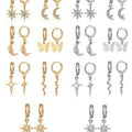 Mini Alloy Hoop Charm Earring Sets Multi Styles 7 Assortments view 4