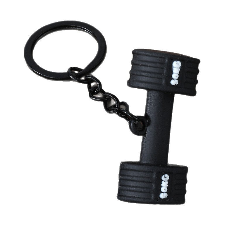 Mini Fitness Equipment Zinc Alloy Keychain Bag Charm Gift