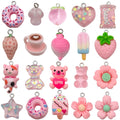 Pink Flower and Strawberry Metal Charms with 39 Listed Options view 5