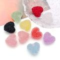 Nine-Color Translucent Gummy Heart Acrylic Bead Collection view 4