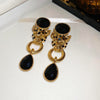 Gold Black Stud