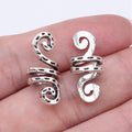 10x10x23mm 1.4g Multicolor Zinc Alloy Geometric Spiral Dreadlock Hair Beads for Braid Jewelry DIY