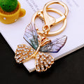 Crystal Wing Butterfly Keychains in Red Green Purple and Random Colors view 8