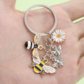 Bee and Honeycomb Charm Keychains in 34 Pictured Variations for Bags and Keys view 2