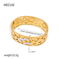 Gold Leaf Cutout Bangle Bracelets Mixed Hinge Styles view 8