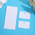 Blank White Square and Half-Size Jewelry Display Cards view 2