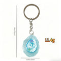 Blue Transparent Ocean Shell Split-Ring Keychains in Eight Marine Designs view 4