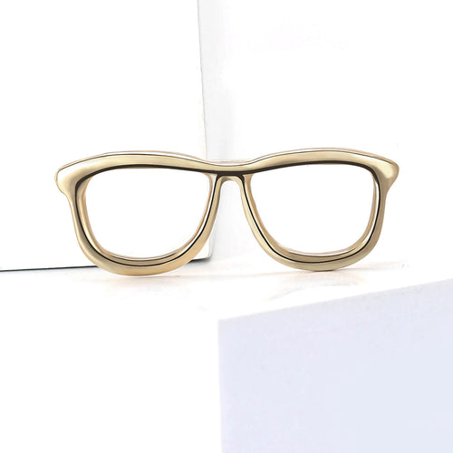 光面眼镜框 brooch displayed in a closer angled product view