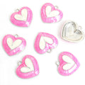 Enamel-Look Gold Silver Heart Alloy Jewelry Pendants in 12 Styles view 9