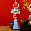 Sky-Blue Lotus-Fan