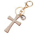 Mixed Jeweled Cross Keychains in Three Designs with Matching Braided Loops view 5