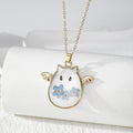Pressed Flower Winged Ghost Necklace, Earrings and Coordinated Set view 5