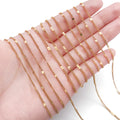 Gold-Tone Jewelry Chain Jewelry Findings with 22 Listed Options view 3