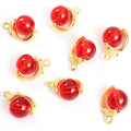Round Faux Jade Bead Jewelry Components For DIY Earrings And Bracelets Charms view 3