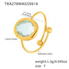 Aqua Glass Ring