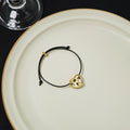 Metal Charm Black Cord Adjustable Sliding Bracelet Styles view 11