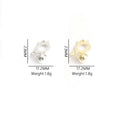 Enamel-Look And Pearl-Look Silver Gold Cat Pearl-look And Alloy Charms in 2 Styles view 3