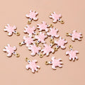 Tiny Colorful Enamel Starfish Charms in Seven Options view 9