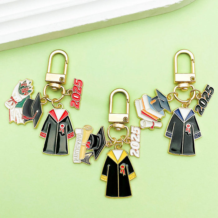 Graduation Charm Keychains in 56 Pictured Variations for Bags and Keys