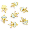 Crystal Jellyfish and Umbrella Charm Collection for Jewelry Making view 10