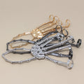Gold Silver and Gunmetal Skeleton Hand Five Finger Bracelets view 2