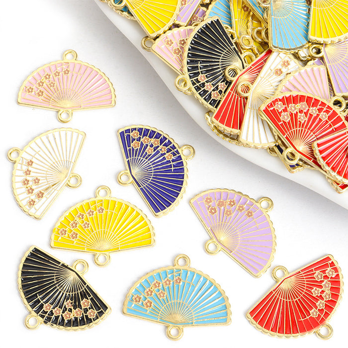 Enamel-Look Decorative Alloy Charms in 8 Styles for Jewelry Crafts