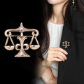 Gold Tone Flower Two Designs Metal Brooch Pin for Jackets and Lapels view 3