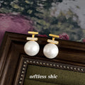 Vintage Style Pearl Flower Geometric Drop Earrings Nine Styles view 3