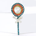 Crystal Lollipop Brooch With Decorative Crystal And Enamel Details view 4