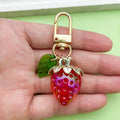 Strawberry Charm Keychains in 21 Pictured Variations for Bags and Keys view 1