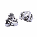 Antique Silver Celtic Trinity Knot Large Hole Bead view 4