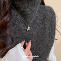 Silver Horse Pendant Necklace With Polished Metal Tone Details view 3