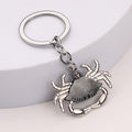 Crab Metal Keychain in Antique Bronze, Silver and Copper Finishes view 4