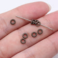 Fine Groove Ring Spacer Beads in 2 Metal Finishes for Jewelry Making view 3