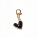 Colorful Enamel Heart Charms with Lobster Clasps in 11 Colors view 3